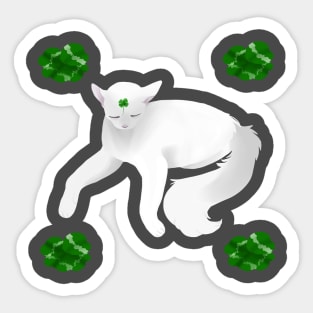 clover cat Sticker